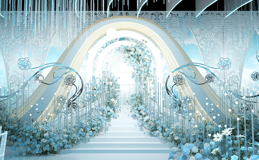 渭城釡香烙馍村水晶厅效果展示