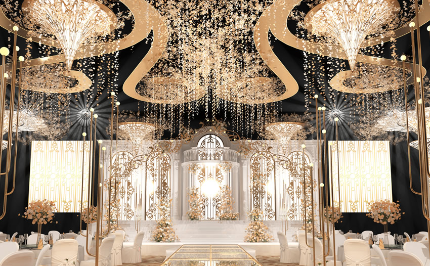 渭城花木兰喜事汇金色大厅效果展示